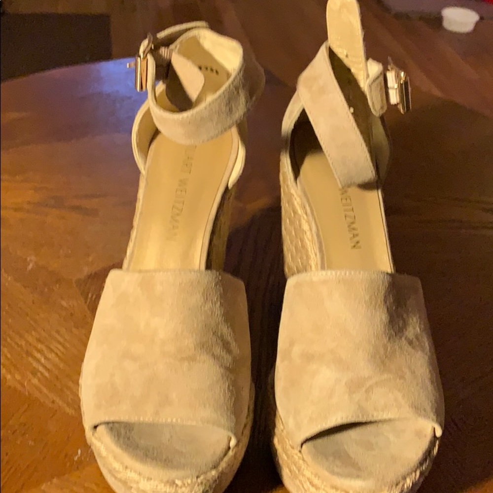 Stuart weitzman suede wedges